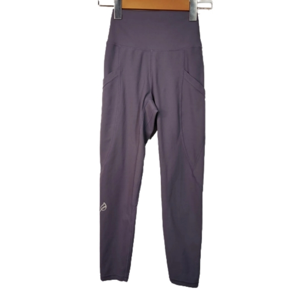 P'tula Alainah III Legging 23" Crop Purple Steel - Picture 3 of 7